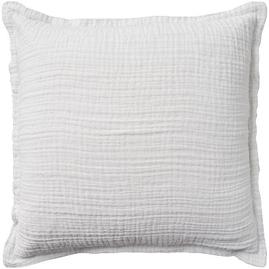 Mina Victory Sofia 4 Layer Muslin Indoor Throw Pillow Cover 