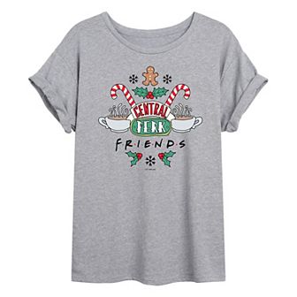 Juniors' Friends Holiday Central Perk Oversized Tee