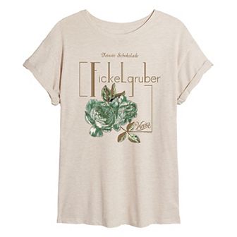 Juniors' Wonka Fickelgruber Oversized Tee