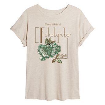 Juniors' Wonka Fickelgruber Oversized Tee