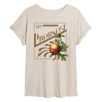 Juniors' Wonka Prodnose Oversized Tee