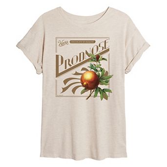 Juniors' Wonka Prodnose Oversized Tee