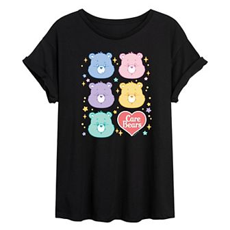Juniors' Care Bears Group Oversized Tee