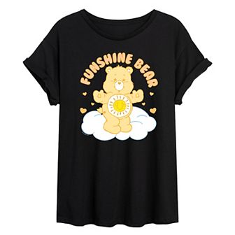 Juniors' Care Bears Funshine Bear Oversized Tee