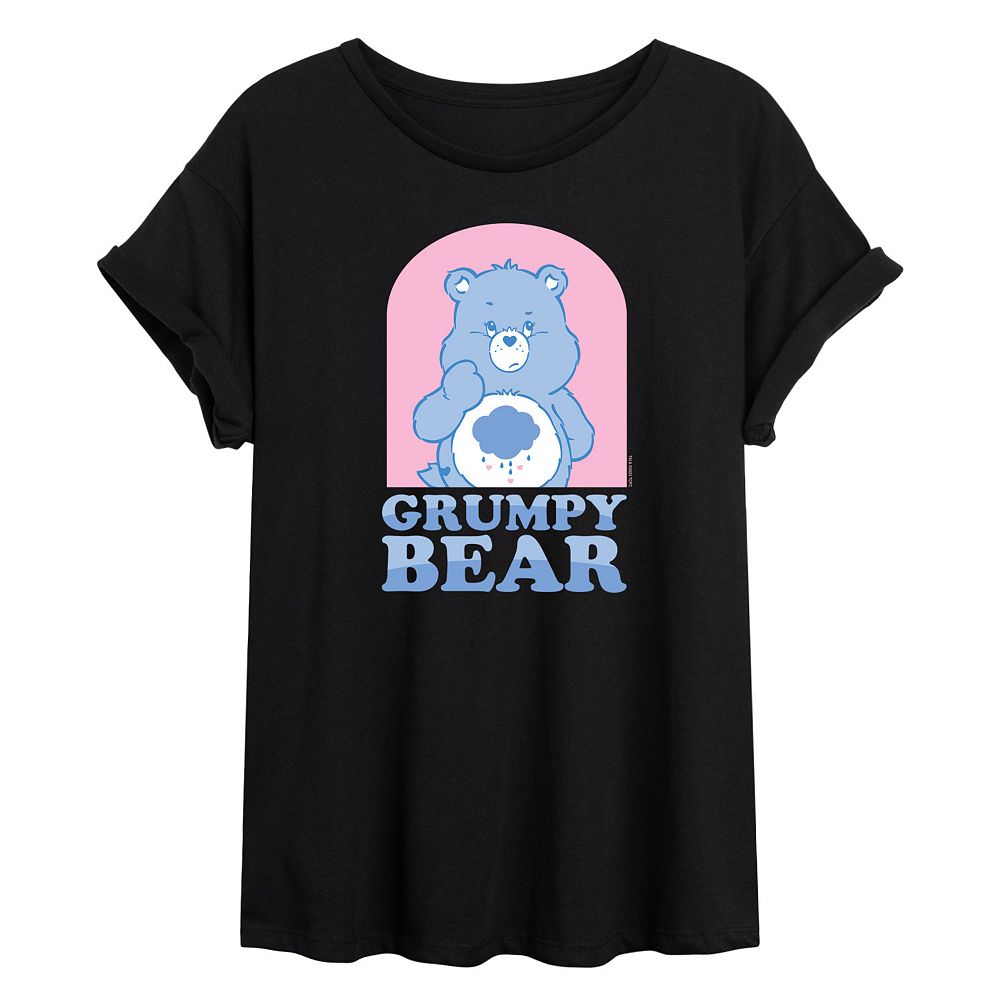 Juniors' Care Bears Grumpy Bear Oversized Tee