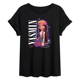 Juniors' Bratz Yasmin Pretty Princess Oversized Tee