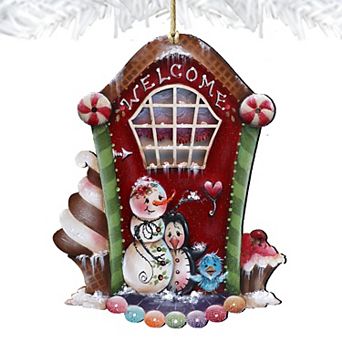 A Season of Sweet Christmas Wooden Christmas Ornaments by J. Mills-Price - Christmas Santa Snowman Decor