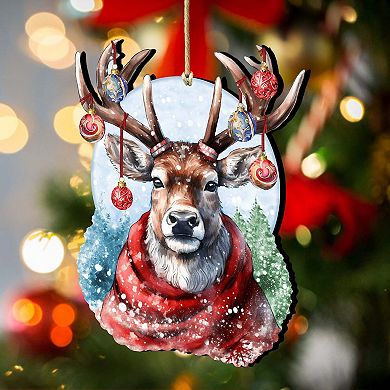Christmas Mood Wooden Christmas Ornaments by G. Debrekht - Christmas Decor
