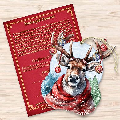 Christmas Mood Wooden Christmas Ornaments by G. Debrekht - Christmas Decor