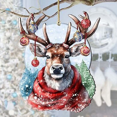 Christmas Mood Wooden Christmas Ornaments by G. Debrekht - Christmas Decor