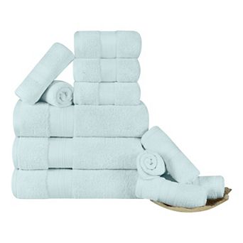 SUPERIOR 12 pc Turkish Cotton Ultra-Plush Towel Set