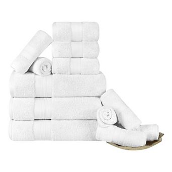 SUPERIOR 12 pc Turkish Cotton Ultra-Plush Towel Set