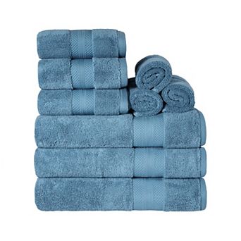 SUPERIOR 9 pc Turkish Cotton Ultra-Plush Towel Set
