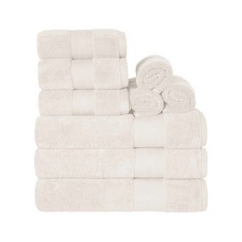 SUPERIOR 9 pc Turkish Cotton Ultra-Plush Towel Set