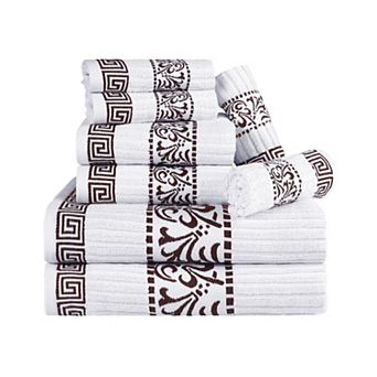 SUPERIOR 8 pc Athens Cotton Towel Set