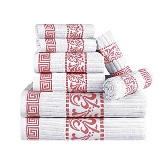 SUPERIOR 8 pc Athens Cotton Towel Set