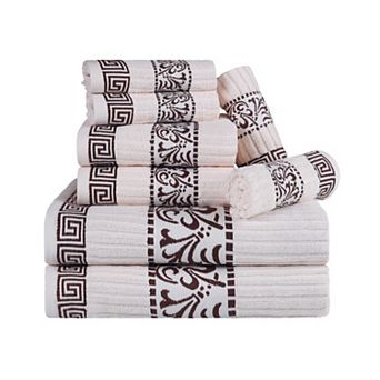 SUPERIOR 8 pc Athens Cotton Towel Set