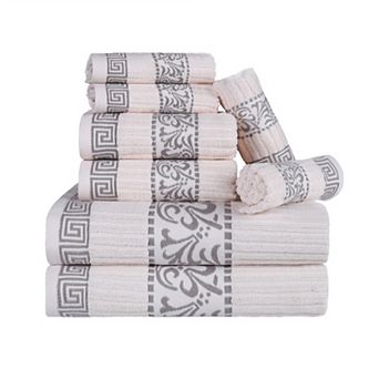 SUPERIOR 8 pc Athens Cotton Towel Set