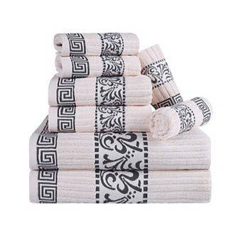 SUPERIOR 8 pc Athens Cotton Towel Set