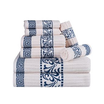 SUPERIOR 8 pc Athens Cotton Towel Set
