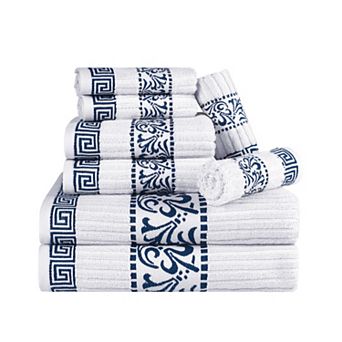 SUPERIOR 8 pc Athens Cotton Towel Set