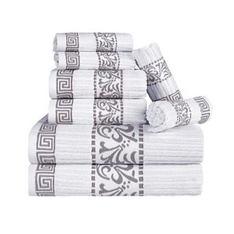 SUPERIOR 8 pc Athens Cotton Towel Set