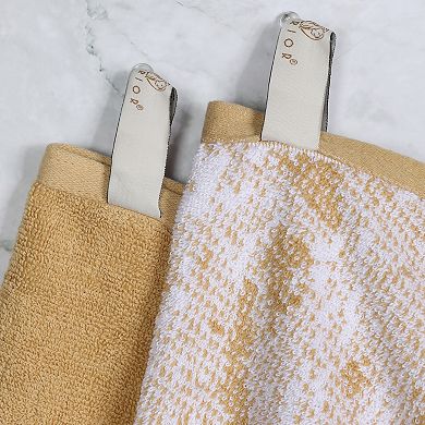 SUPERIOR 8-piece Cotton Solid and Marble Towel Set