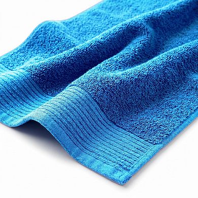 SUPERIOR 8-piece Cotton Solid and Marble Towel Set