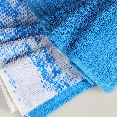 SUPERIOR 8-piece Cotton Solid and Marble Towel Set