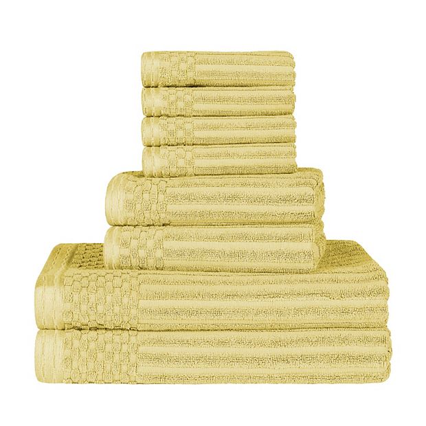 SOHO Living Towel Set, Bath Hand Washcloth 8-Piece