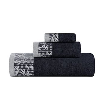 SUPERIOR 3 pc Wisteria Cotton Vintage Towel Set
