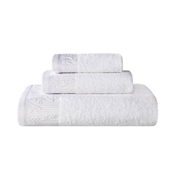 SUPERIOR 3 pc Wisteria Cotton Vintage Towel Set