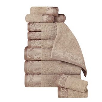 SUPERIOR Wisteria 12 pc Cotton Vintage Towel Set