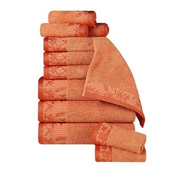 SUPERIOR Wisteria 12 pc Cotton Vintage Towel Set
