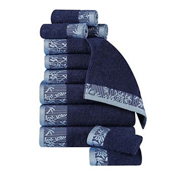 SUPERIOR Wisteria 12 pc Cotton Vintage Towel Set
