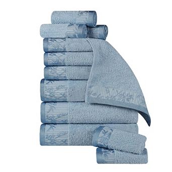 SUPERIOR Wisteria 12 pc Cotton Vintage Towel Set