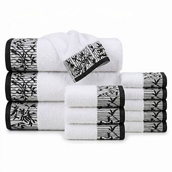 SUPERIOR Wisteria 12 pc Cotton Vintage Towel Set