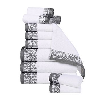 SUPERIOR Wisteria 12 pc Cotton Vintage Towel Set