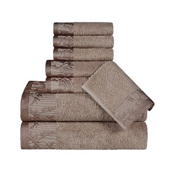 SUPERIOR Wisteria 8 pc Cotton Vintage Towel Set