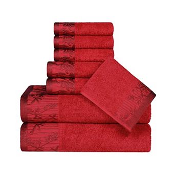 SUPERIOR Wisteria 8 pc Cotton Vintage Towel Set