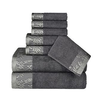 SUPERIOR Wisteria 8 pc Cotton Vintage Towel Set