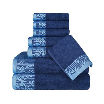 SUPERIOR Wisteria 8 pc Cotton Vintage Towel Set