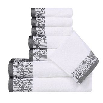 SUPERIOR Wisteria 8 pc Cotton Vintage Towel Set