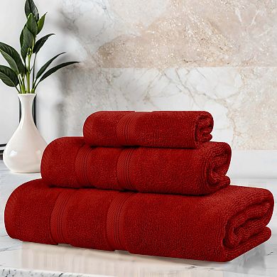 SUPERIOR Smart Dry 3-Piece Zero Twist Cotton Towel Set