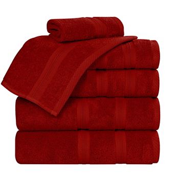 SUPERIOR Smart Dry 6 pc Zero Twist Cotton Towel Set