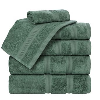 SUPERIOR Smart Dry 6 pc Zero Twist Cotton Towel Set