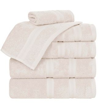 SUPERIOR Smart Dry 6 pc Zero Twist Cotton Towel Set