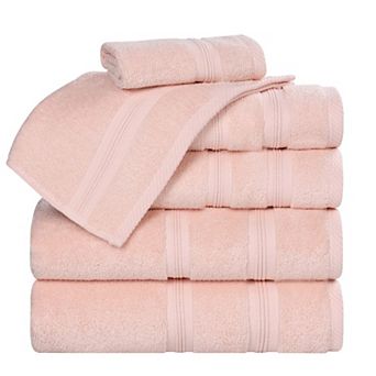 SUPERIOR Smart Dry 6 pc Zero Twist Cotton Towel Set