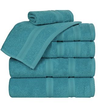 SUPERIOR Smart Dry 6 pc Zero Twist Cotton Towel Set