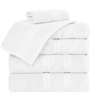 SUPERIOR Smart Dry 6 pc Zero Twist Cotton Towel Set